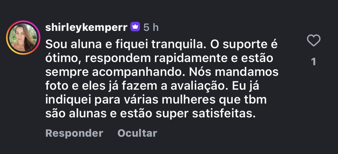 Depoimento em texto de aluna da Consultoria SempreMagra 5