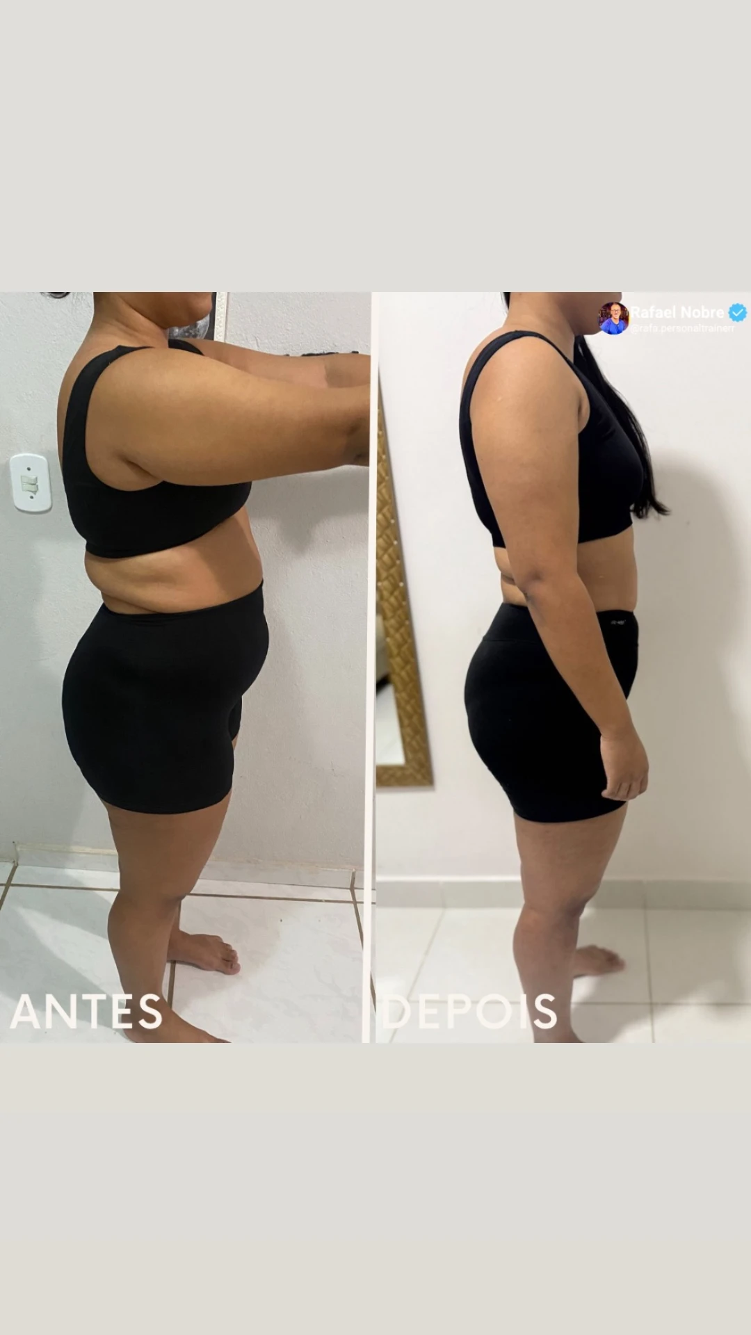Antes e depois de aluna da Consultoria SempreMagra 1