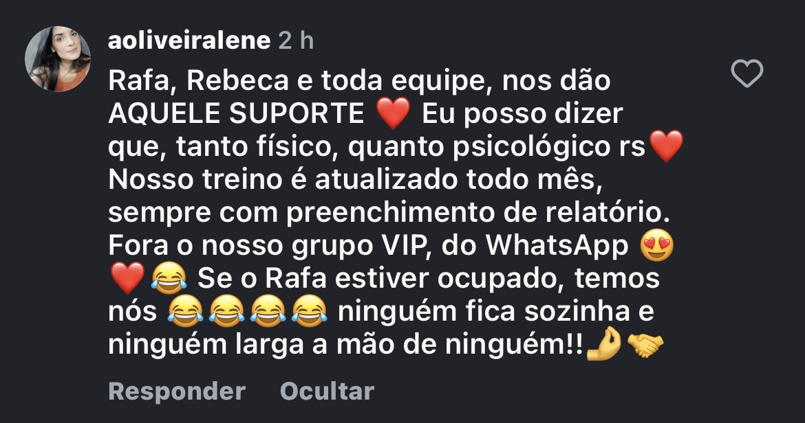 Depoimento em texto de aluna da Consultoria SempreMagra 4